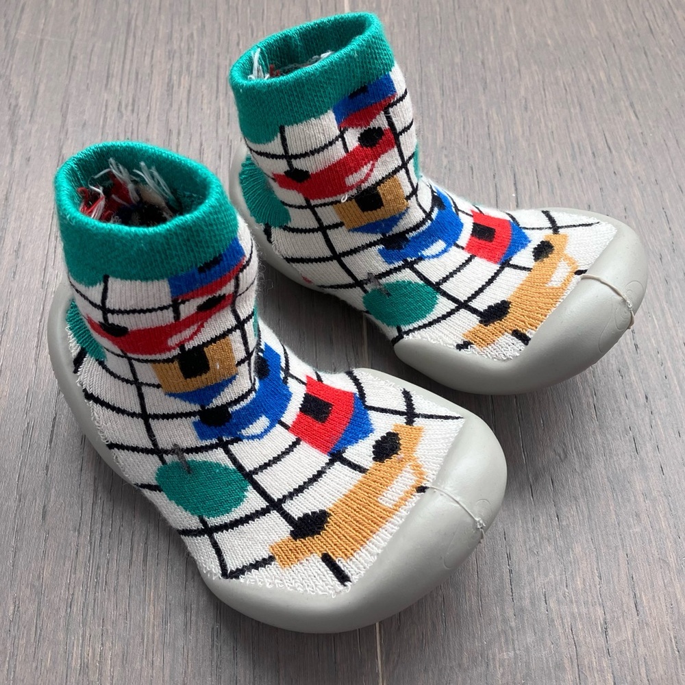 Collegien Slippers Size 22/23 Colorful Kids Shoes with Geometric Pattern